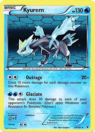 Kyurem (34/101) (Cosmos Holo) [Black & White: Noble Victories] | Card Citadel