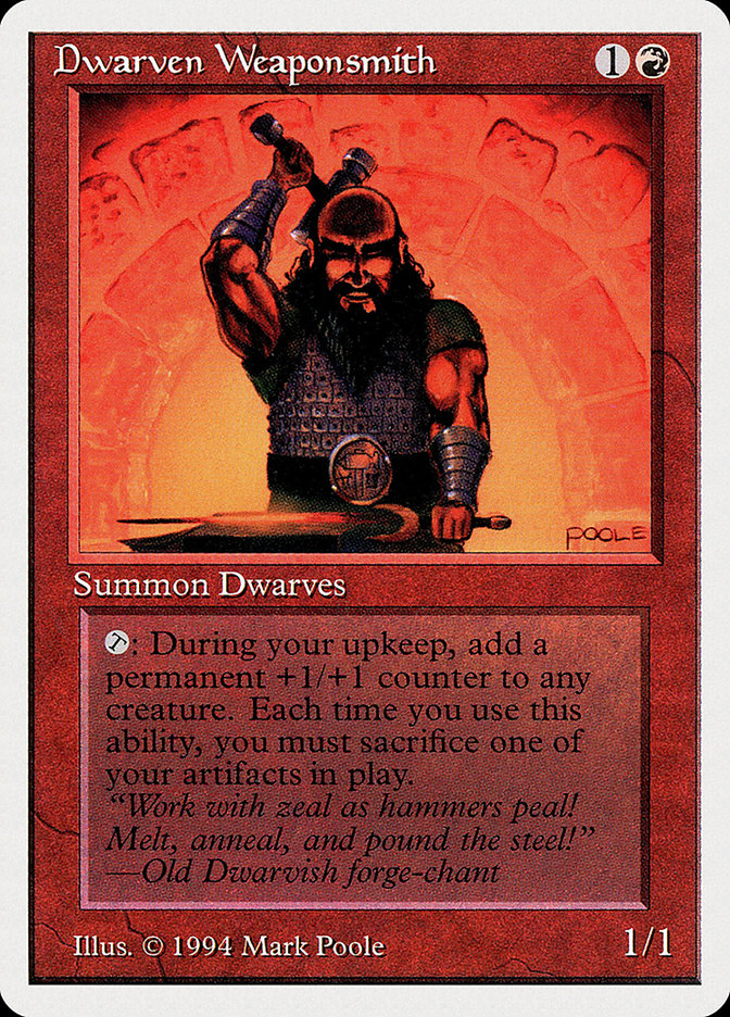 Dwarven Weaponsmith [Summer Magic / Edgar] | Card Citadel