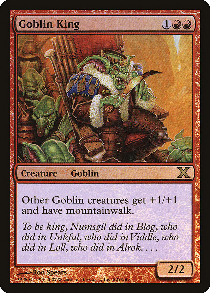 Goblin King (Premium Foil) [Tenth Edition] | Card Citadel