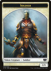 Soldier // Spirit Double-sided Token [Commander 2014 Tokens] | Card Citadel