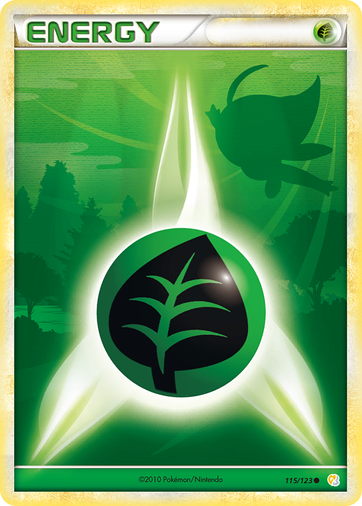 Grass Energy (115/123) [HeartGold & SoulSilver: Base Set] | Card Citadel