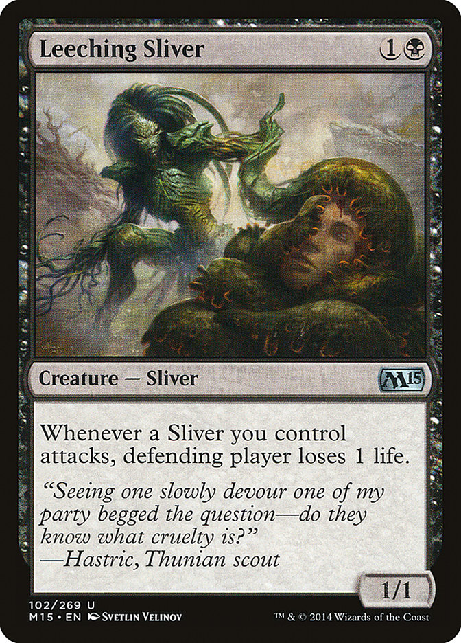 Leeching Sliver [Magic 2015] | Card Citadel