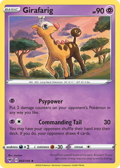 Girafarig (065/185) [Sword & Shield: Vivid Voltage] | Card Citadel