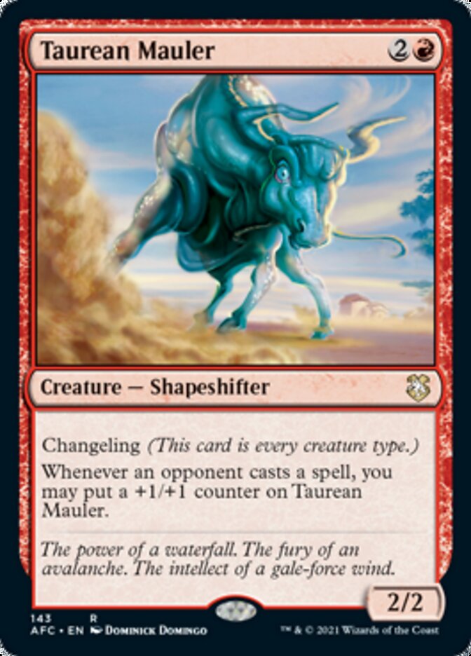 Taurean Mauler [Dungeons & Dragons: Adventures in the Forgotten Realms Commander] | Card Citadel