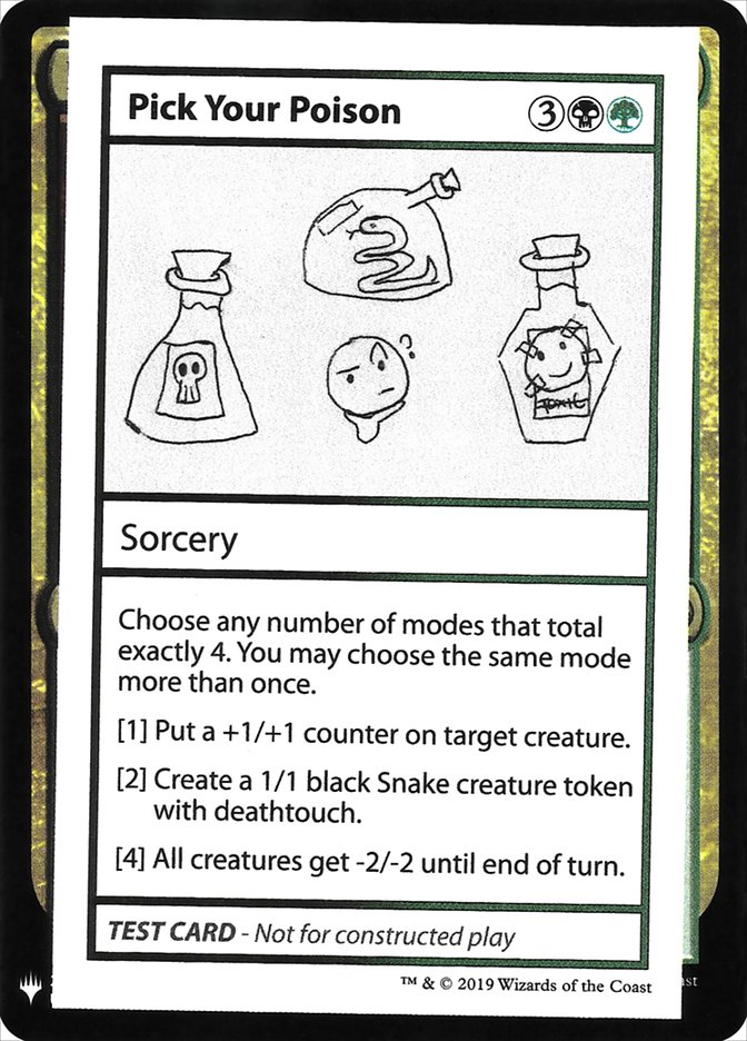 Pick Your Poison [Mystery Booster Playtest Cards] | Card Citadel