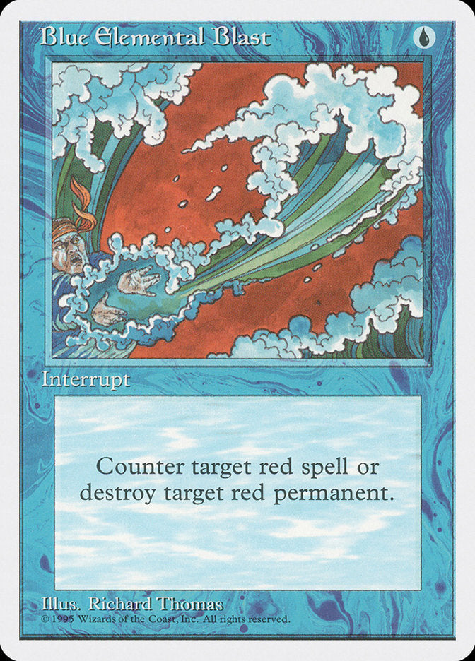 Blue Elemental Blast [Fourth Edition] | Card Citadel