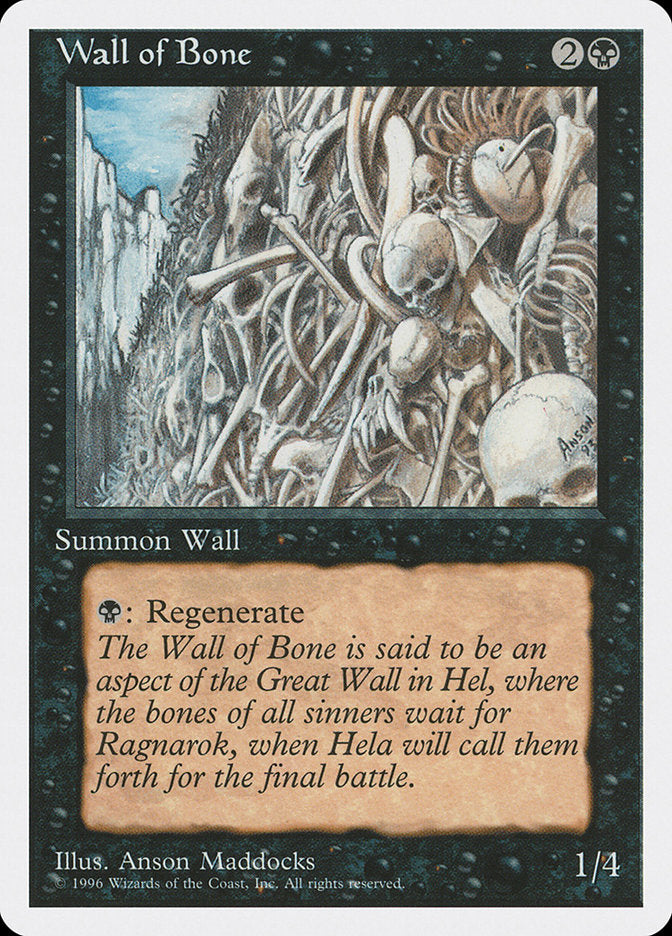 Wall of Bone [Introductory Two-Player Set] | Card Citadel