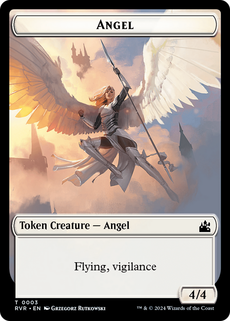 Angel Token (0003) [Ravnica Remastered Tokens] | Card Citadel
