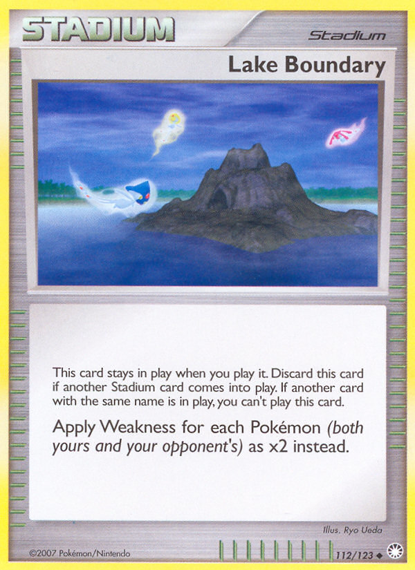 Lake Boundary (112/123) [Diamond & Pearl: Mysterious Treasures] | Card Citadel
