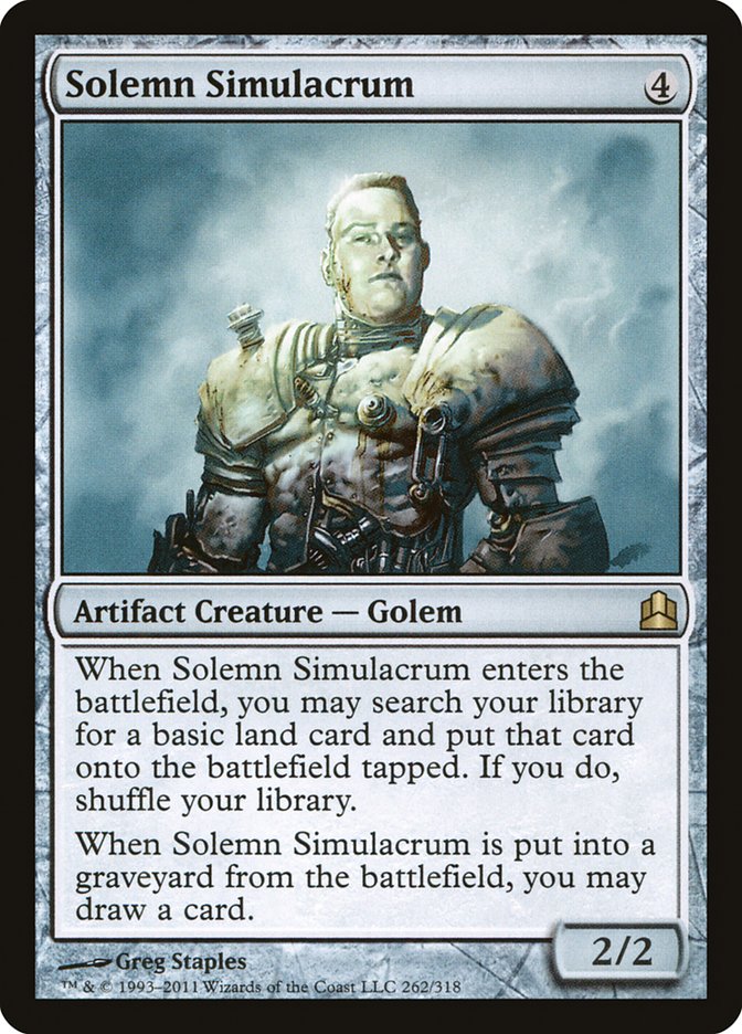 Solemn Simulacrum [Commander 2011] | Card Citadel