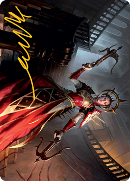 Bloodthirsty Adversary Art Card (Gold-Stamped Signature) [Innistrad: Midnight Hunt Art Series] | Card Citadel