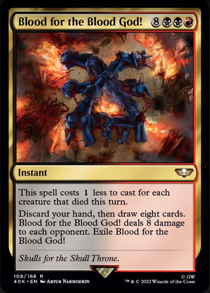 Blood for the Blood God! (Surge Foil) [Universes Beyond: Warhammer 40,000] | Card Citadel