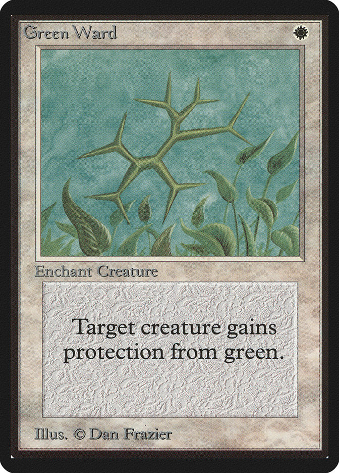 Green Ward [Limited Edition Beta] | Card Citadel