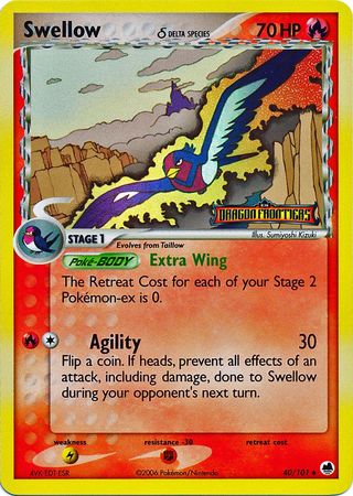 Swellow (40/101) (Delta Species) (Stamped) [EX: Dragon Frontiers] | Card Citadel