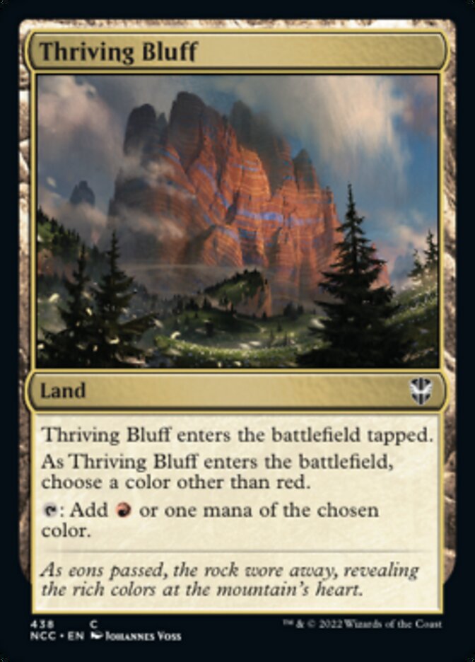 Thriving Bluff [Streets of New Capenna Commander] | Card Citadel