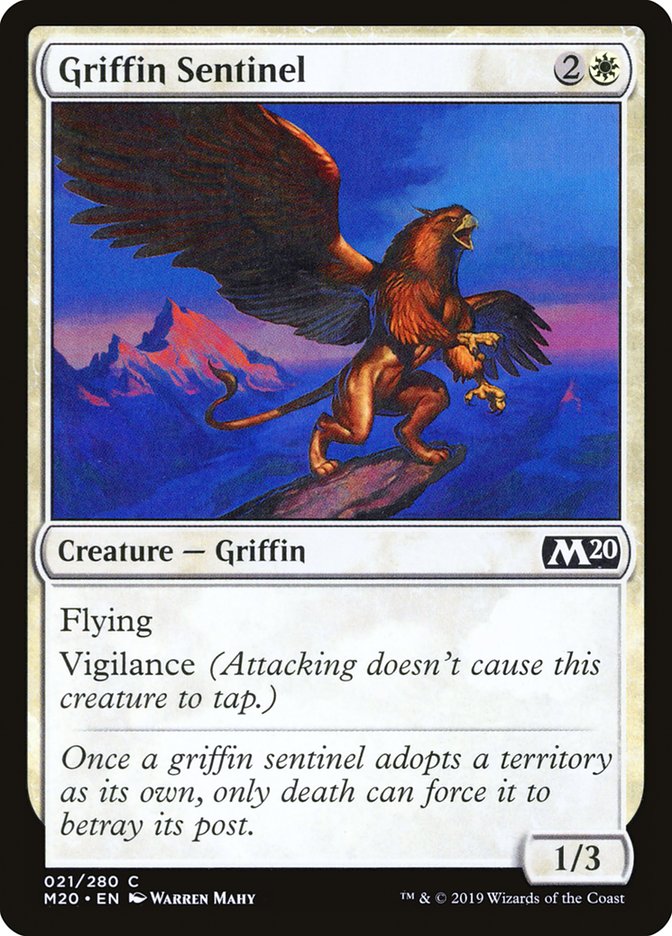 Griffin Sentinel [Core Set 2020] | Card Citadel