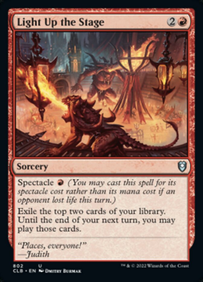 Light Up the Stage [Commander Legends: Battle for Baldur's Gate] | Card Citadel