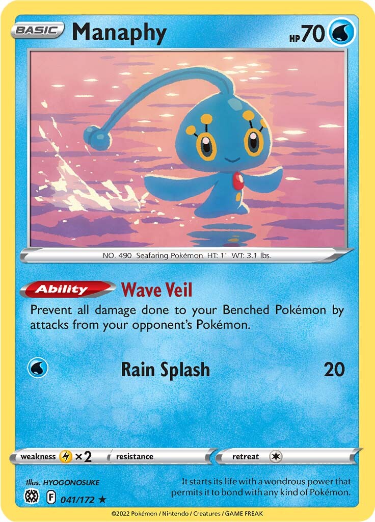 Manaphy (041/172) [Sword & Shield: Brilliant Stars] | Card Citadel