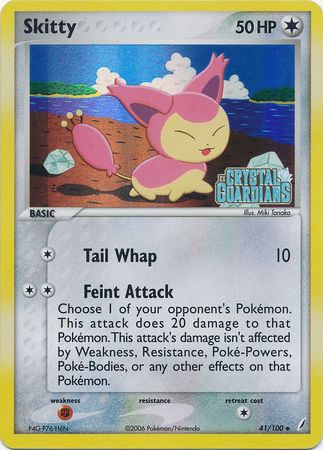 Skitty (41/100) (Stamped) [EX: Crystal Guardians] | Card Citadel