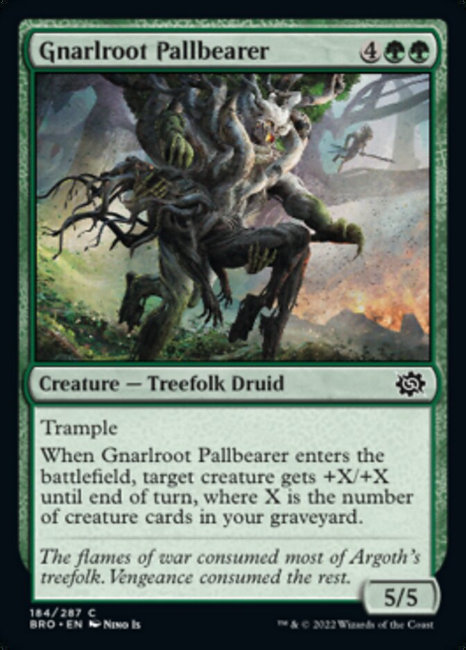 Gnarlroot Pallbearer [The Brothers' War] | Card Citadel