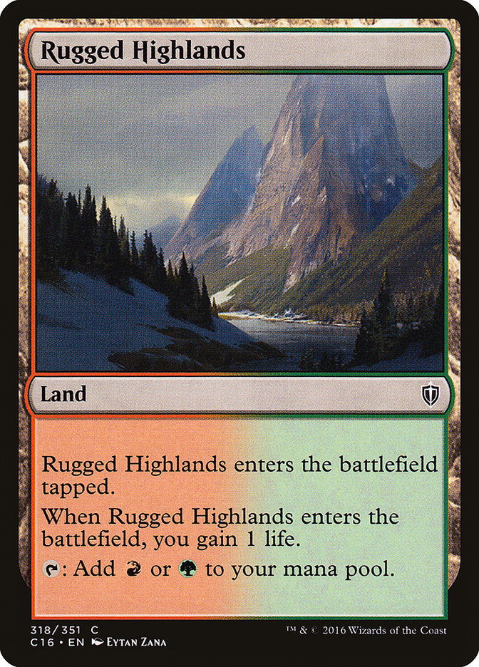 Rugged Highlands [Commander 2016] | Card Citadel