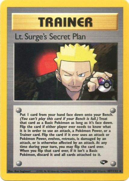 Lt. Surge's Secret Plan (107/132) [Gym Challenge Unlimited] | Card Citadel