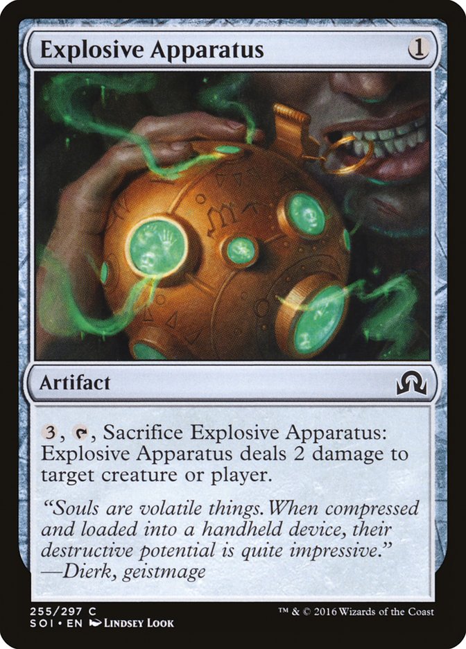 Explosive Apparatus [Shadows over Innistrad] | Card Citadel