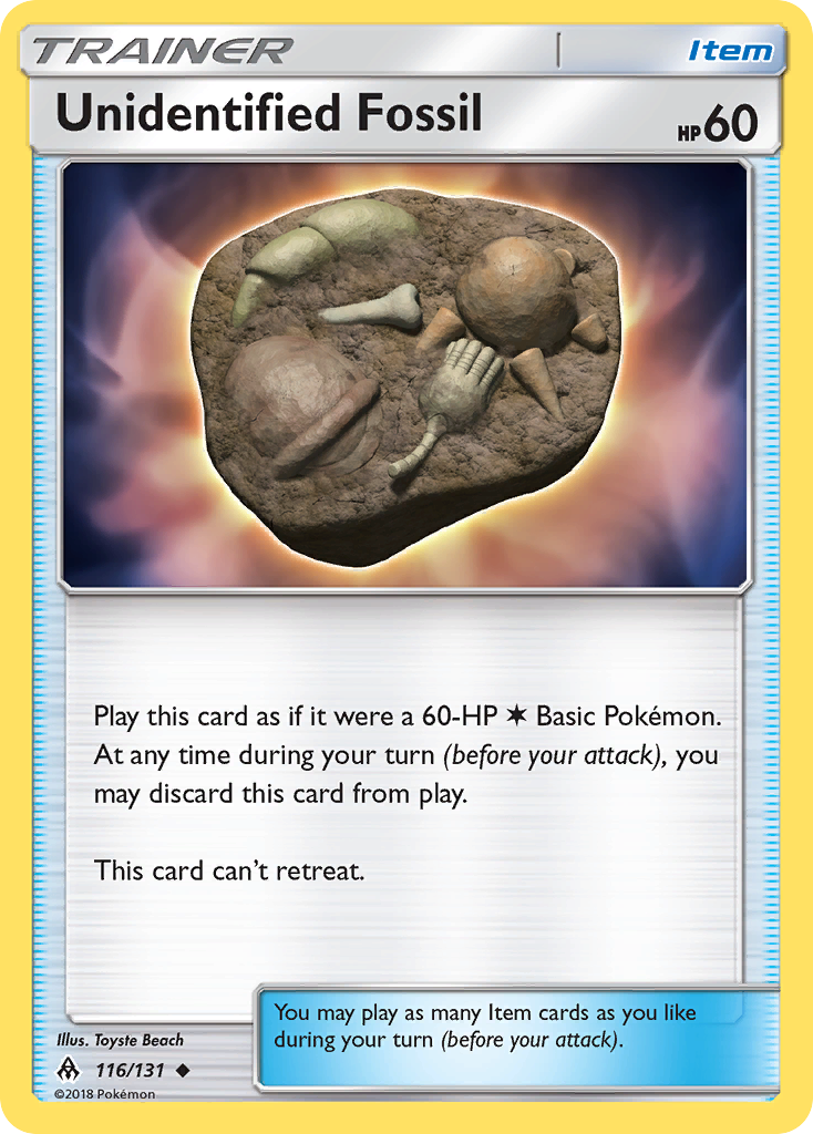 Unidentified Fossil (116/131) [Sun & Moon: Forbidden Light] | Card Citadel