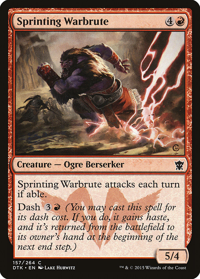 Sprinting Warbrute [Dragons of Tarkir] | Card Citadel