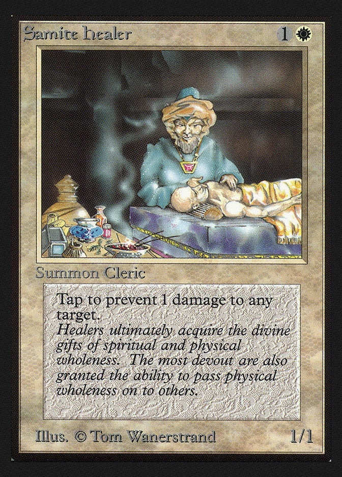 Samite Healer (IE) [Intl. Collectors’ Edition] | Card Citadel