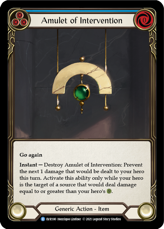 Amulet of Intervention [EVR180] (Everfest)  1st Edition Normal | Card Citadel