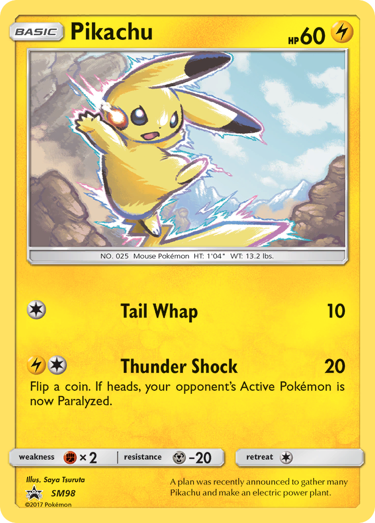 Pikachu (SM98) [Sun & Moon: Black Star Promos] | Card Citadel
