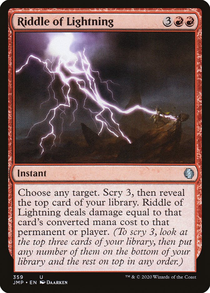 Riddle of Lightning [Jumpstart] | Card Citadel