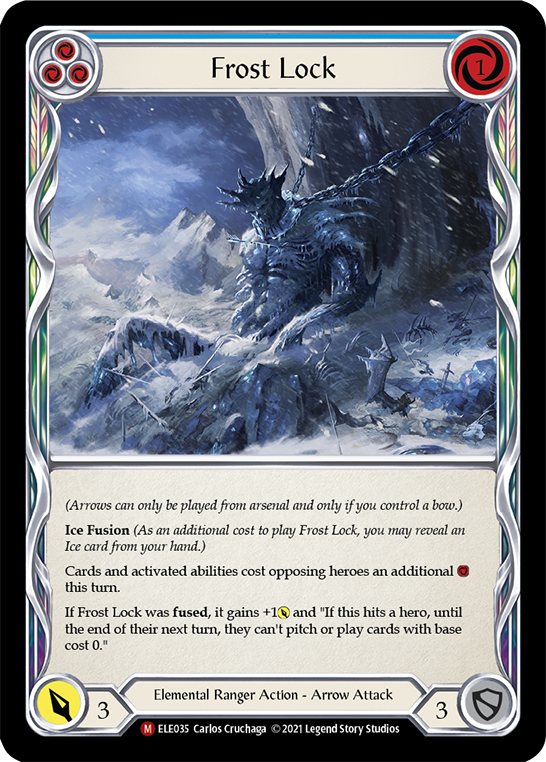 Frost Lock [ELE035] (Tales of Aria)  1st Edition Rainbow Foil | Card Citadel