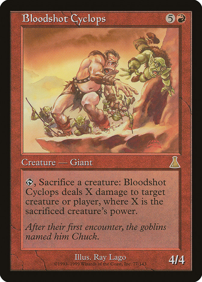 Bloodshot Cyclops [Urza's Destiny] | Card Citadel