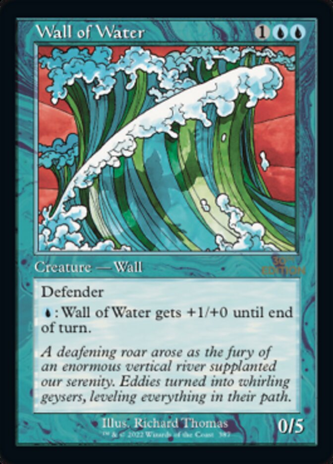 Wall of Water (Retro) [30th Anniversary Edition] | Card Citadel