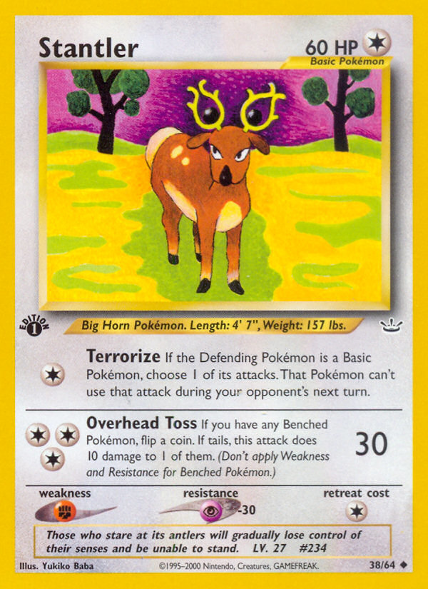 Stantler (38/64) [Neo Revelation 1st Edition] | Card Citadel