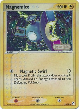 Magnemite (59/92) (Stamped) [EX: Legend Maker] | Card Citadel