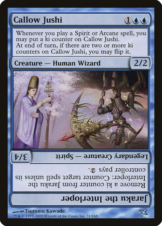 Callow Jushi // Jaraku the Interloper [Betrayers of Kamigawa] | Card Citadel