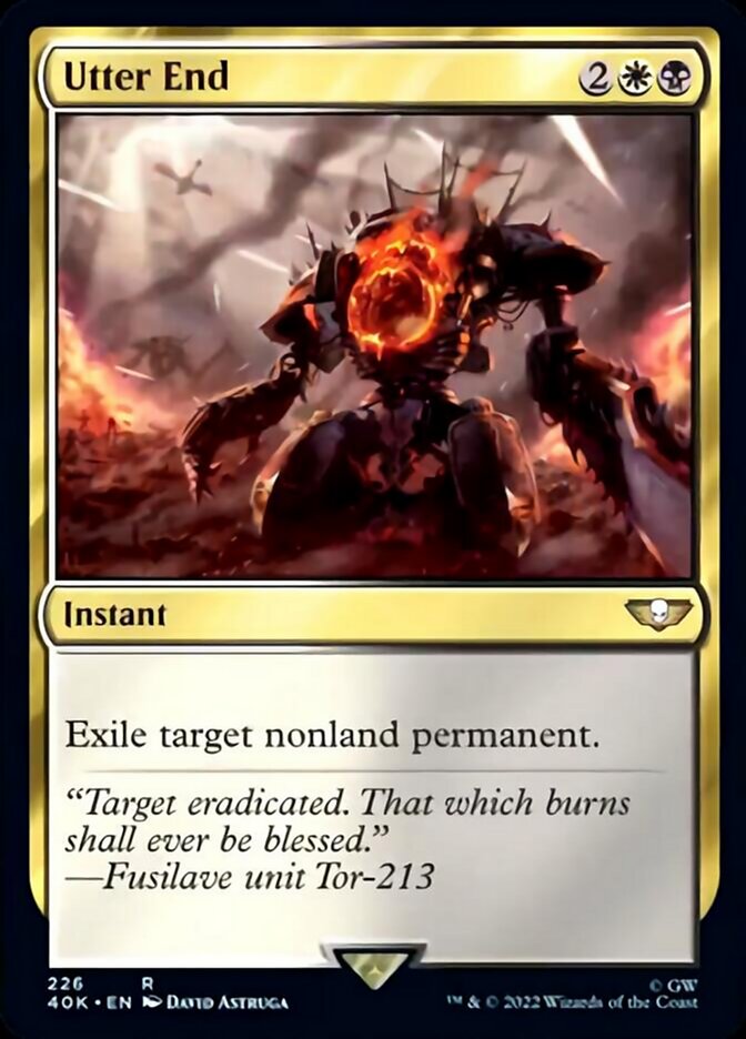 Utter End (Surge Foil) [Universes Beyond: Warhammer 40,000] | Card Citadel
