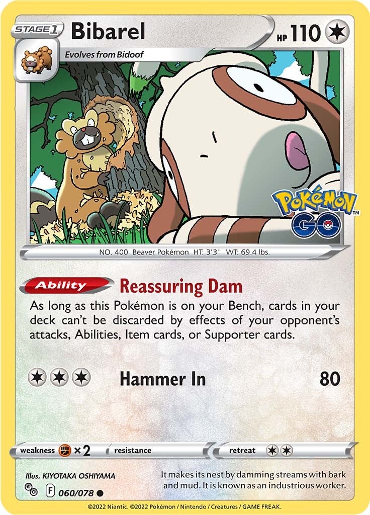 Bibarel (060/078) [Pokémon GO] | Card Citadel