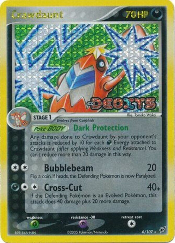 Crawdaunt (6/107) (Stamped) [EX: Deoxys] | Card Citadel