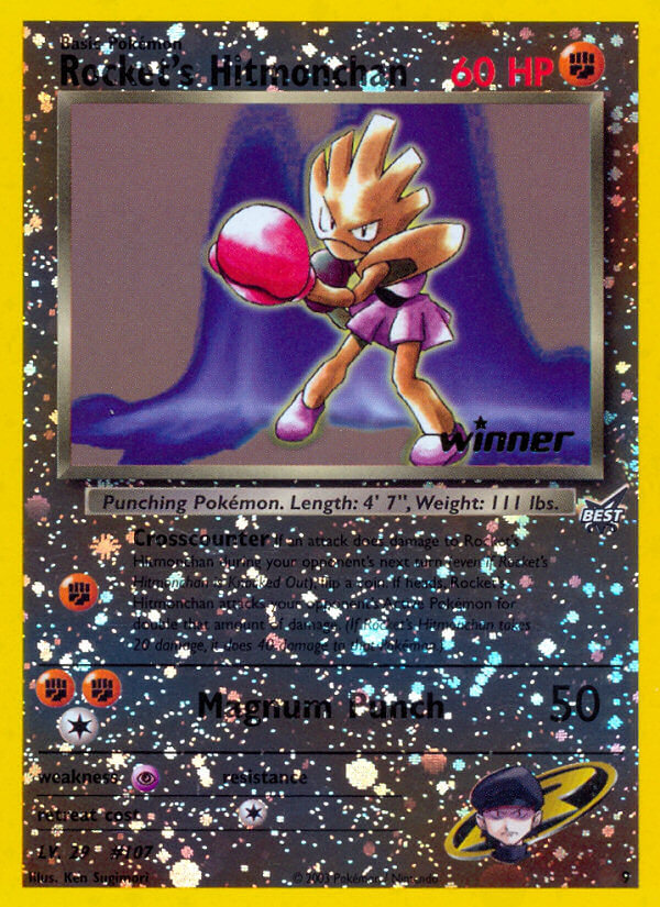 Rocket's Hitmonchan (9) (Winner) [Best of Promos] | Card Citadel