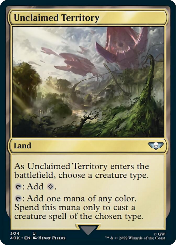 Unclaimed Territory (Surge Foil) [Universes Beyond: Warhammer 40,000] | Card Citadel