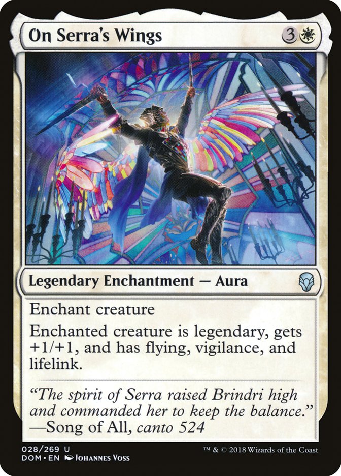 On Serra's Wings [Dominaria] | Card Citadel