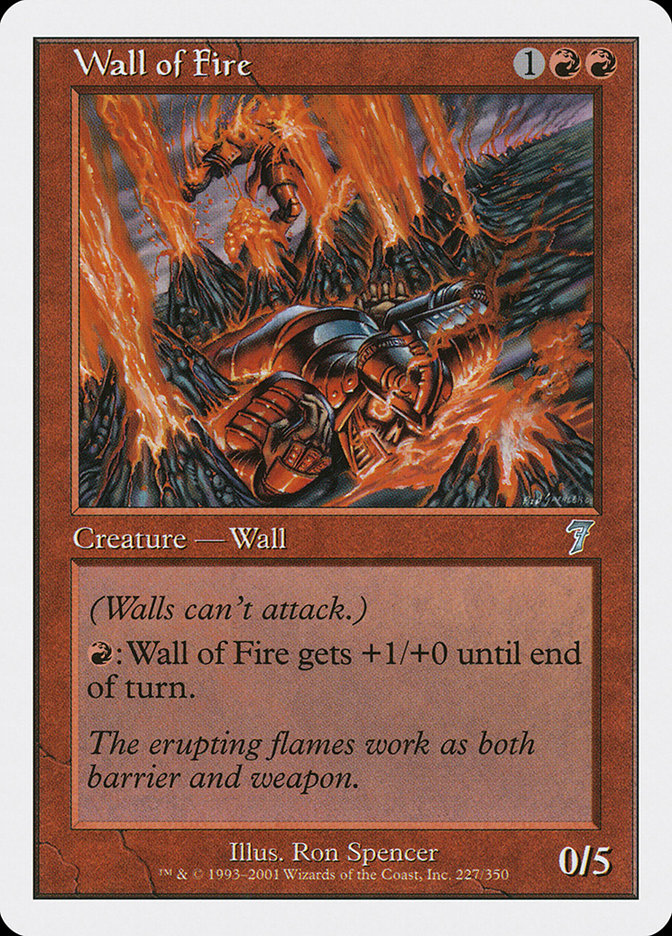 Wall of Fire [Seventh Edition] | Card Citadel