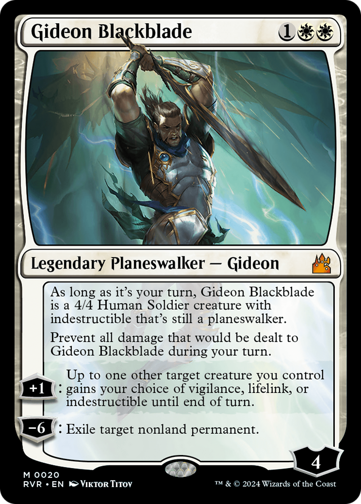Gideon Blackblade [Ravnica Remastered] | Card Citadel