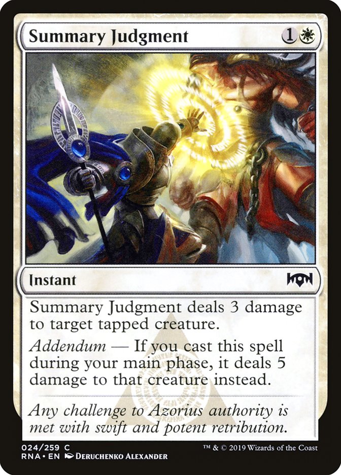 Summary Judgment [Ravnica Allegiance] | Card Citadel