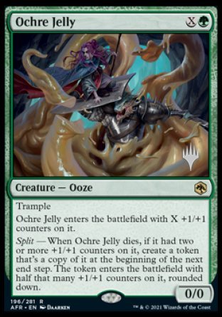 Ochre Jelly (Promo Pack) [Dungeons & Dragons: Adventures in the Forgotten Realms Promos] | Card Citadel