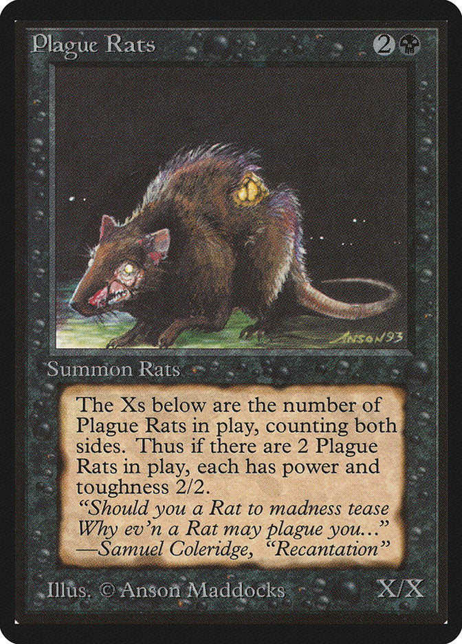 Plague Rats [Limited Edition Beta] | Card Citadel